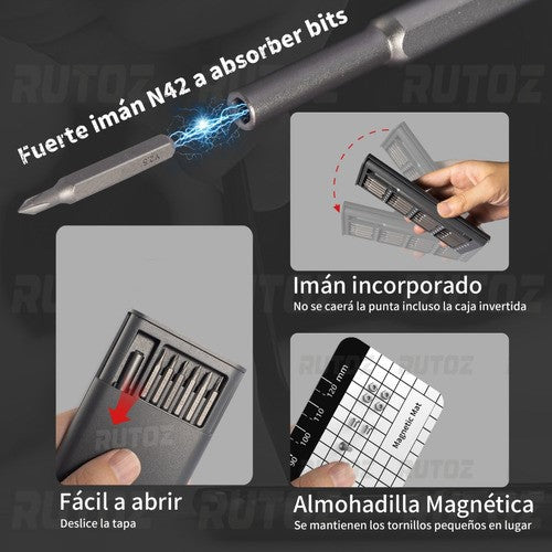 TorqueMaster Kit™ - Juego destornillador 24 en 1